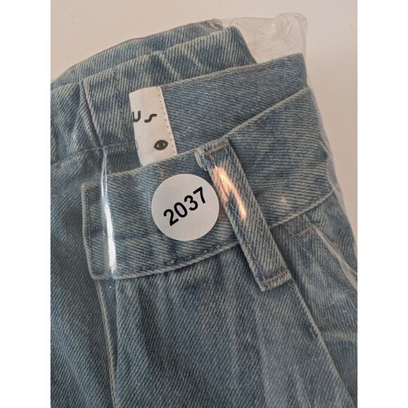 Meadows 6 Murselis Jeans Baggy Barrel Wide Leg Pants High Waisted Embroidered - Picture 15 of 15